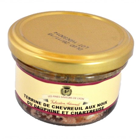 Terrine de Chevreuil aux noix 90g - Fines Saveurs de Lyon