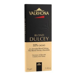 Tablette Valrhona DULCEY blanc 70g