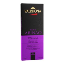 Tablette Valrhona ABINAO noir