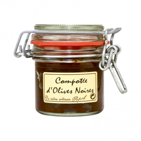 Compotée d'olives noires 90g