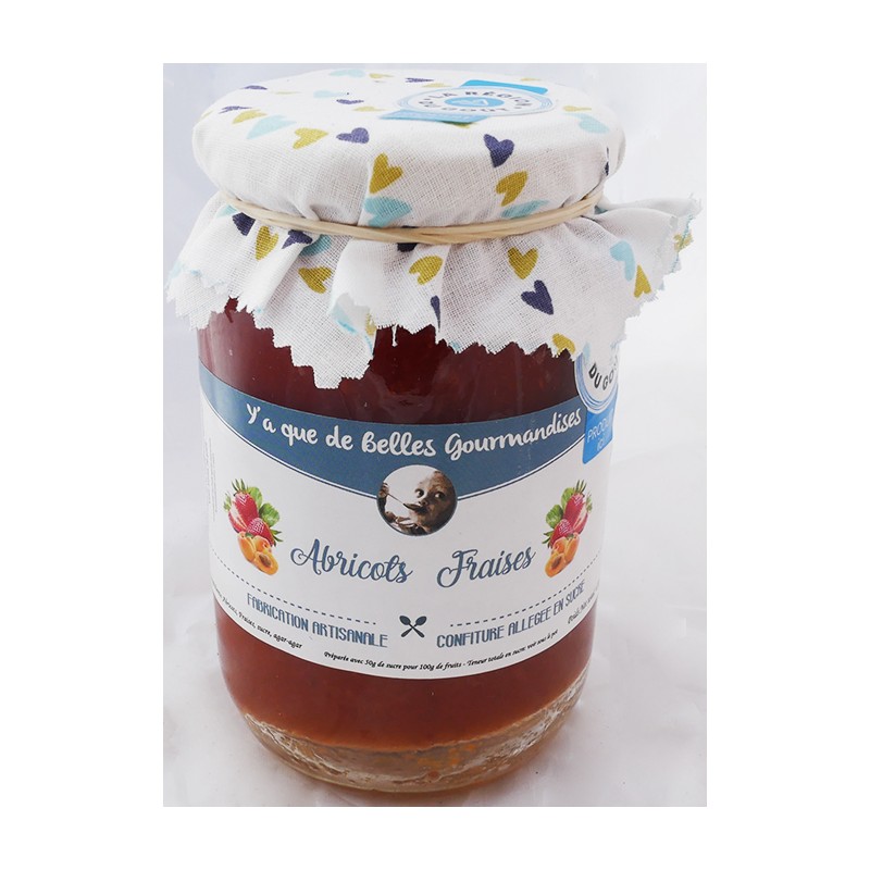 Recette de confiture fraises et abricots