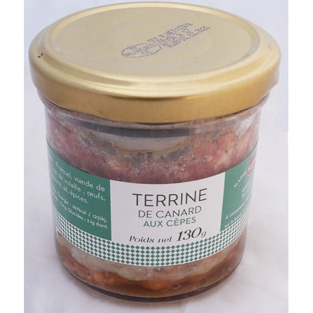 Terrine de canard aux cèpes 130g - Mirvine