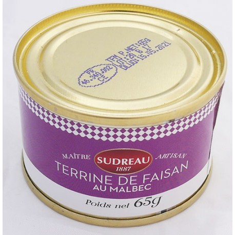 Terrine de faisan au Malbec 65g - Sudreau