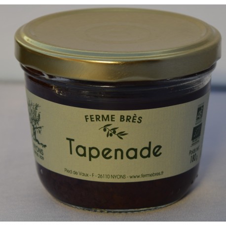 Mirvine : tapenade BIO 180g Ferme Bres