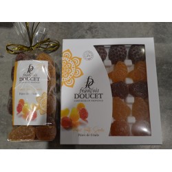 sachet pâtes de fruits forme fruits sucrés 250g - Doucet