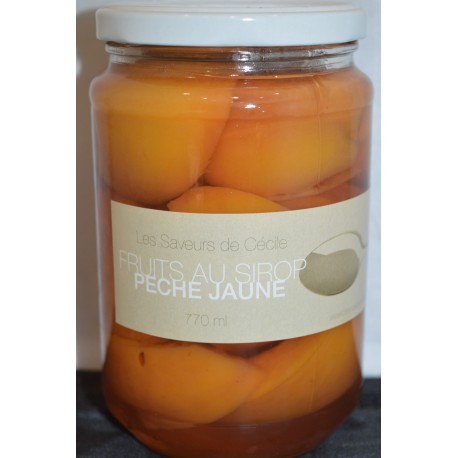 Mirvine : Pêche jaune au sirop