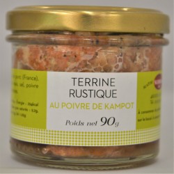 Terrine rustique au poivre de Kampot 90g - Sudreau