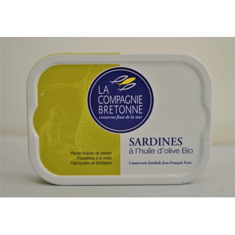 Sardines à l'huile d'olive BIO