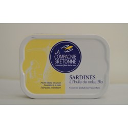Sardines à l'huile de colza BIO - Mirvine