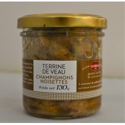 Mirvine - Terrine de Veau Champignons et noisettes 130g - Sudreau