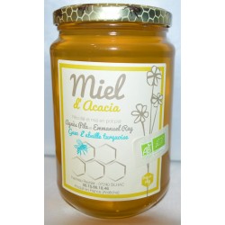 Mirvine : Miel d'acacia "L'Abeille Turquoise" 500g BIO