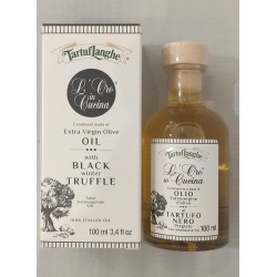 Huile d'olive aux brisures de truffes noires