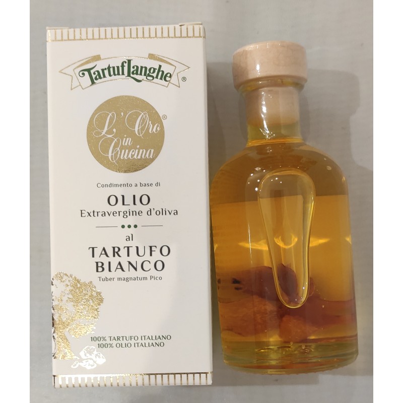 Tartuflanghe Huile d'Olive Vierge Extra à la Truffe Blanche, 100